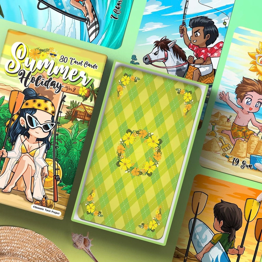 Get into the vacation spirit with Summer Holiday Tarot V2!