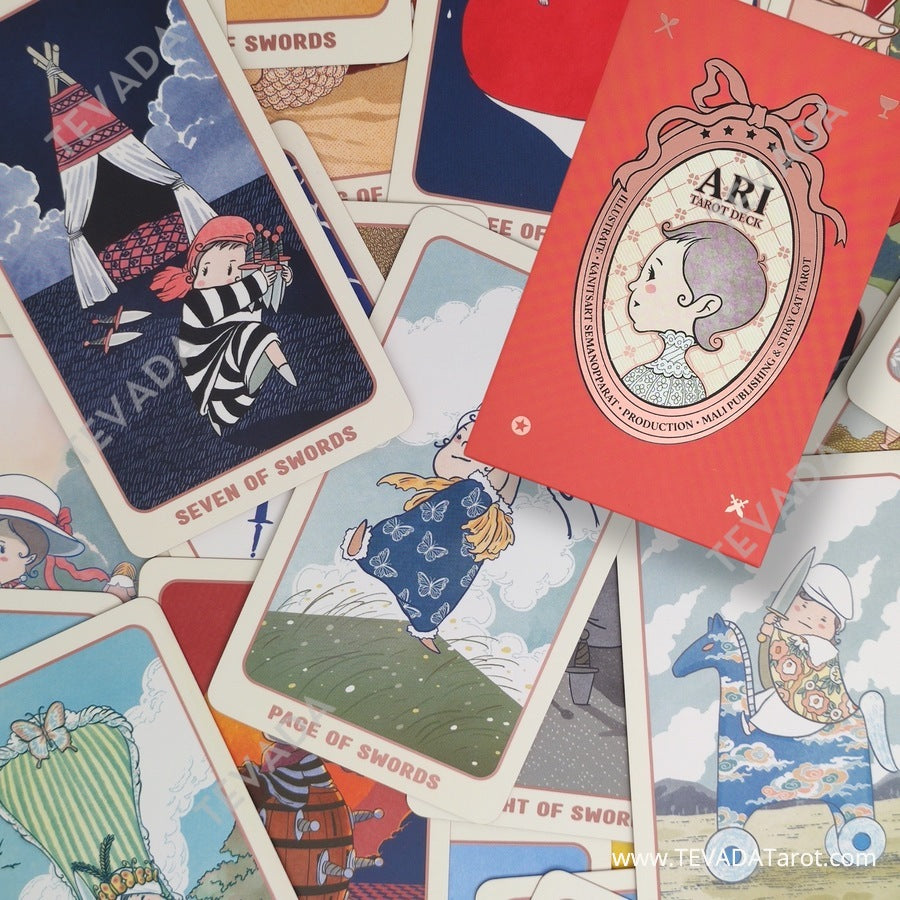 Discover a playful and enchanting world of tarot with the Ari Baby Tarot deck.