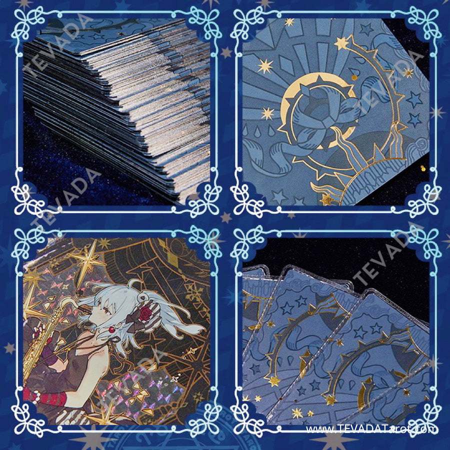 Embark on a surprise journey with the Bilibili Phantom Stars MYSTERY ENVELOP. Five random, luxury Anime-style tarot cards await your discovery