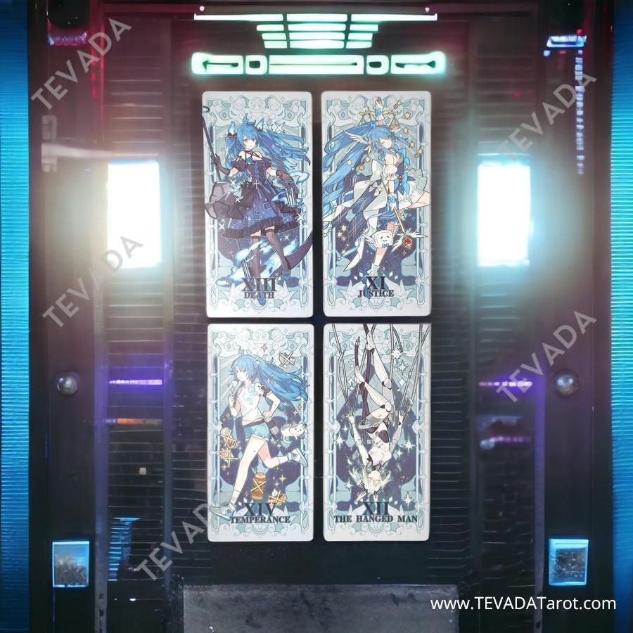 Embark on a surprise journey with the Bilibili Phantom Stars MYSTERY ENVELOP. Five random, luxury Anime-style tarot cards await your discovery