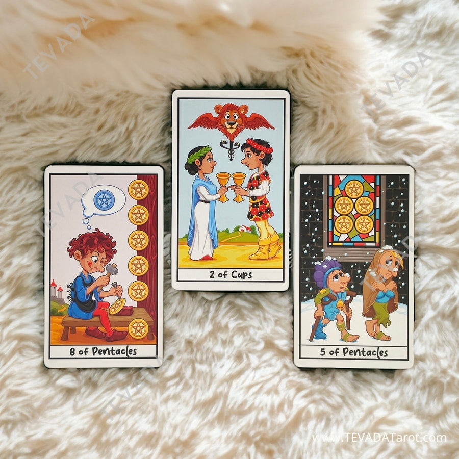 The Cheeky Tarot - a whimsical spin on the classic Rider Waite Tarot! Dive into this playful deck&