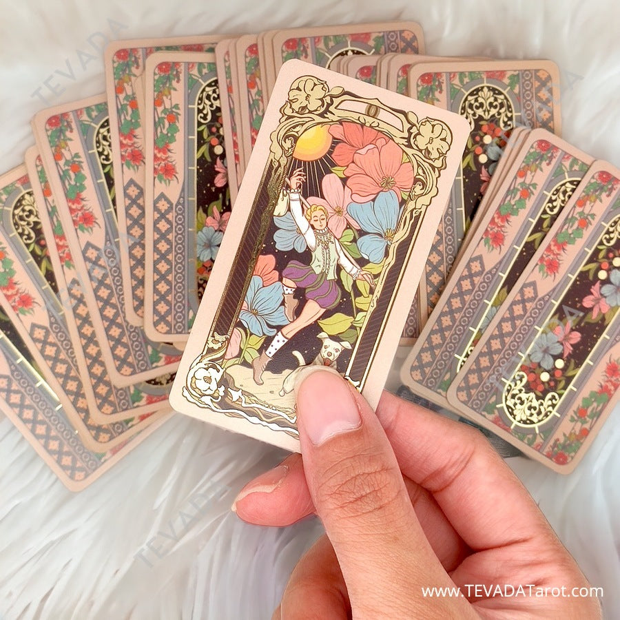 Unlock the mystical allure of Retro Impression Tarot. With captivating Art Nouveau designs, this beautiful deck offers deep insights and intuitive guidance. Explore the profound connections between nature and divination.