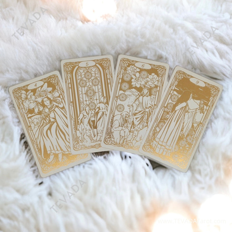 Discover the enchantment of Retro Impression Tarot, a beautiful deck inspired by Art Nouveau. Embrace the magic of nature and explore its profound symbolism. Perfect for intuitive readings.