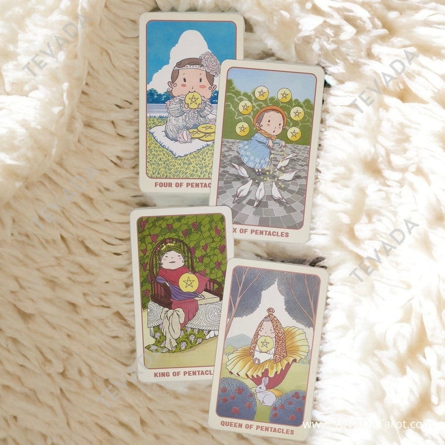 Discover a playful and enchanting world of tarot with the Ari Baby Tarot deck.