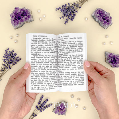 The Radiant Essence Tarot Deck featuring vintage manga Greek mythology art for intuitive divination.