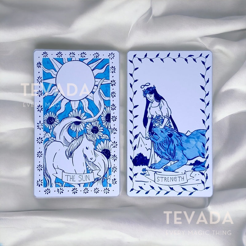 Uncover the magic within with Camelt Studio's Porcelain Tarot - cool porcelain cards that blend ancient artistry with modern mystique. Elevate your readings with intricate designs.  