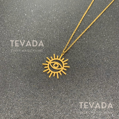 Sun or Moon? Choose your magic! Our Witchy Necklace features celestial pendants &amp; gold/silver finishes. Perfect for Wiccan rituals, meditation, or everyday wear. Stainless steel chain included. Shop now!