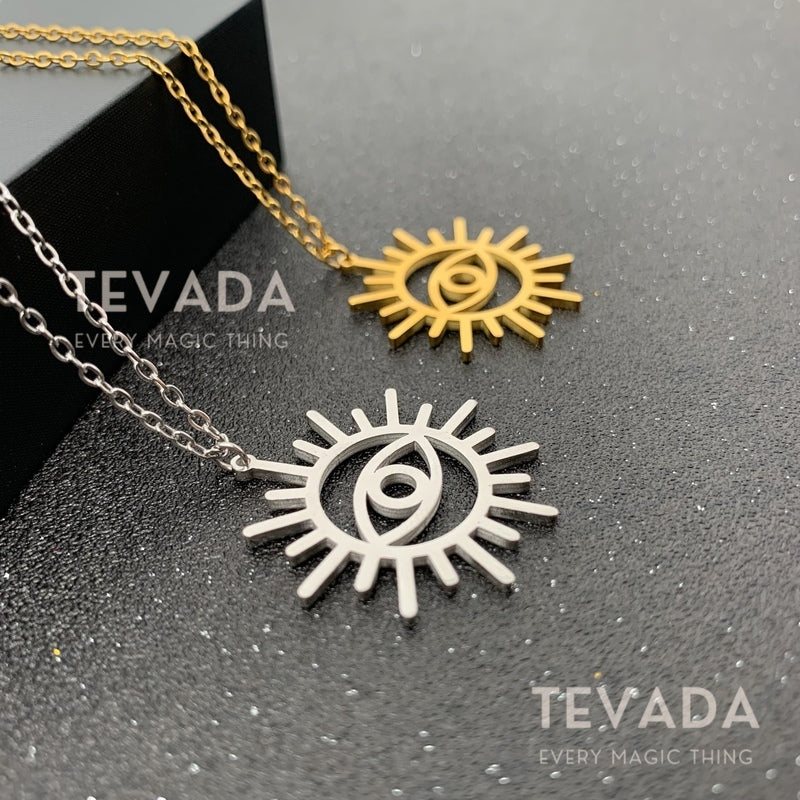 Sun or Moon? Choose your magic! Our Witchy Necklace features celestial pendants & gold/silver finishes. Perfect for Wiccan rituals, meditation, or everyday wear. Stainless steel chain included. Shop now!