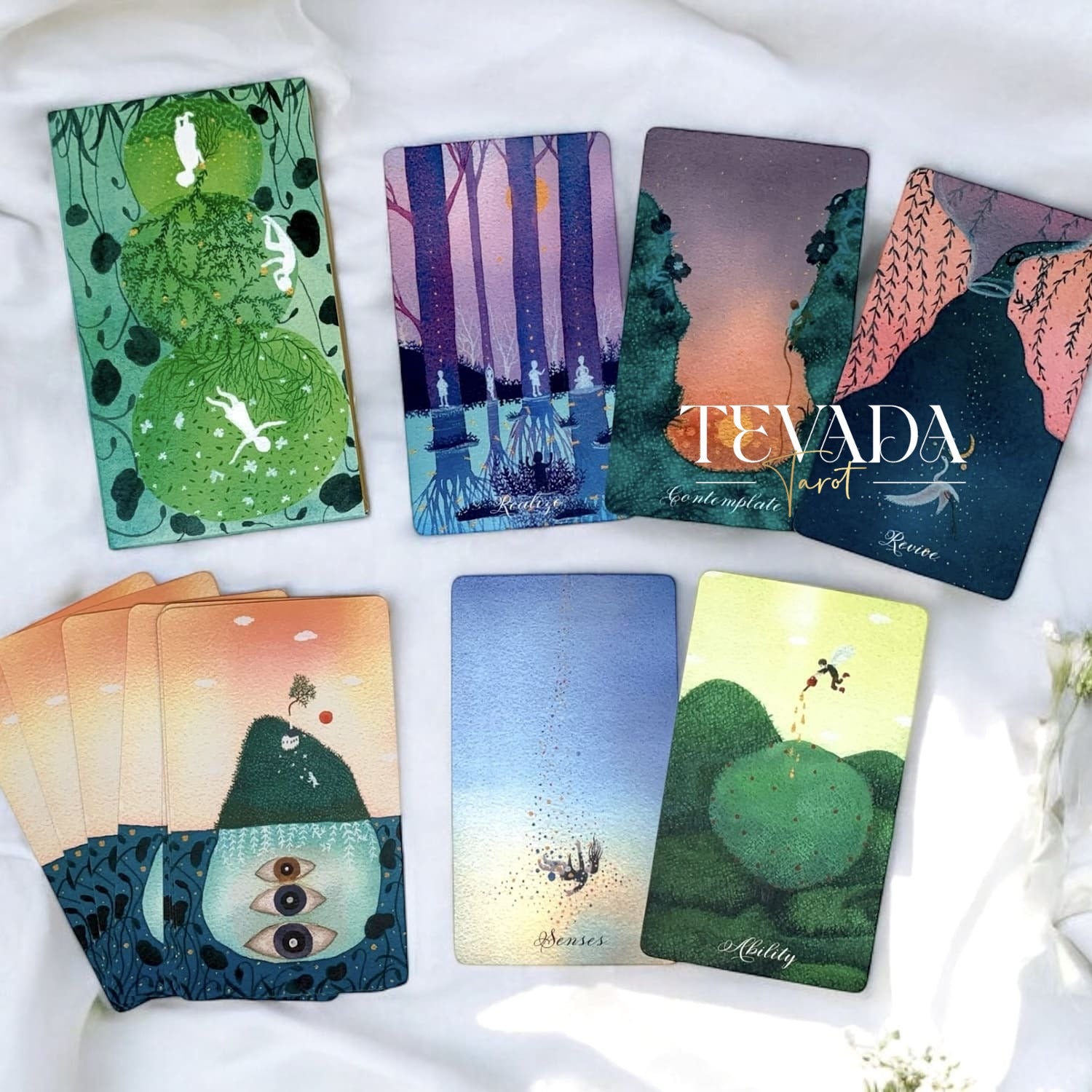 Unlock your subconscious with &quot;49 Shades of Mind,&quot; an intuitive oracle deck of 49 abstract art cards. Perfect for narrative therapy and self-discovery, guiding you through profound wisdom and clarity.