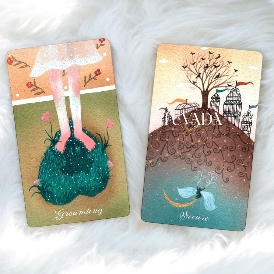 Unlock your subconscious with &quot;49 Shades of Mind,&quot; an intuitive oracle deck of 49 abstract art cards. Perfect for narrative therapy and self-discovery, guiding you through profound wisdom and clarity.