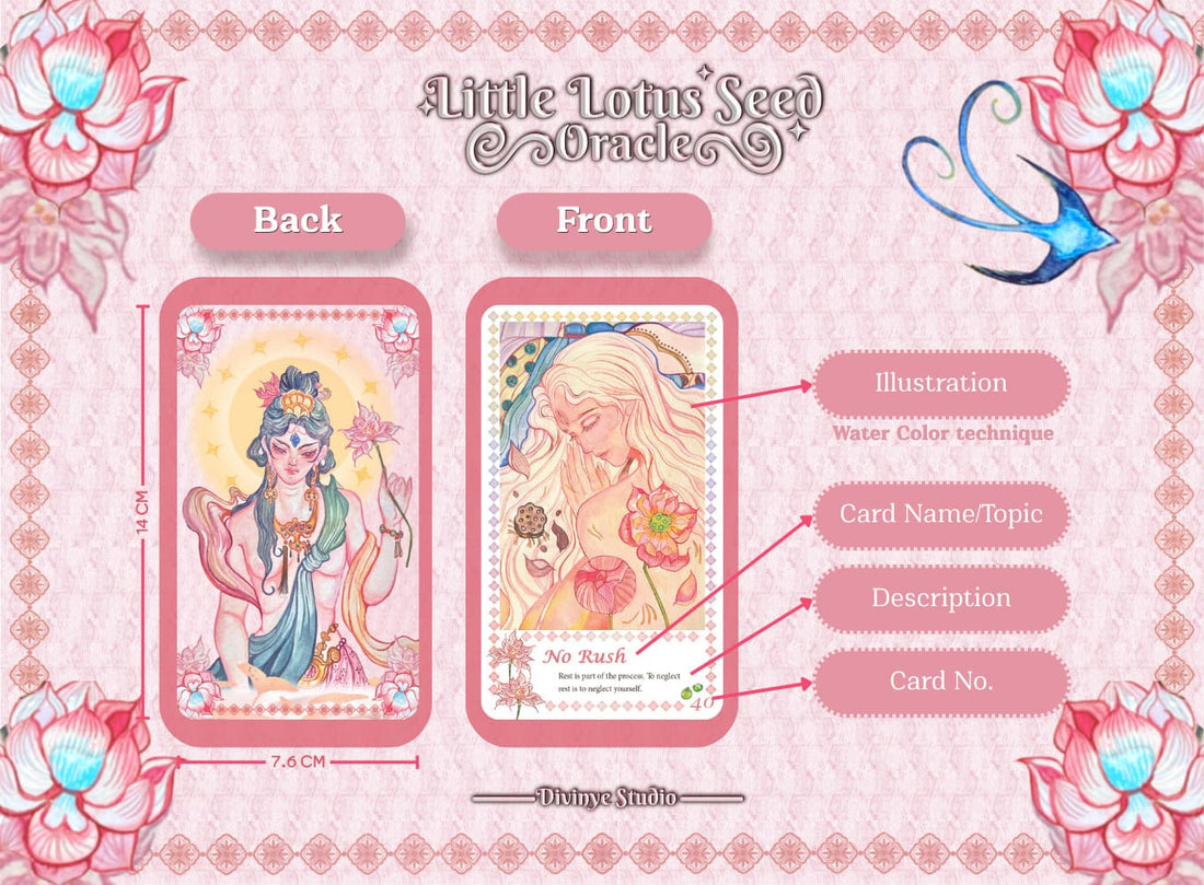 【Available on BackerKit】Little Lotus Seed Oracle Deck