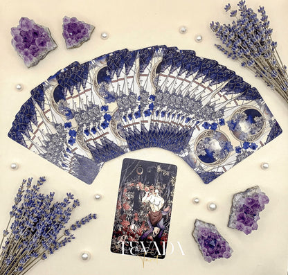 The Radiant Essence Tarot Deck featuring vintage manga Greek mythology art for intuitive divination.