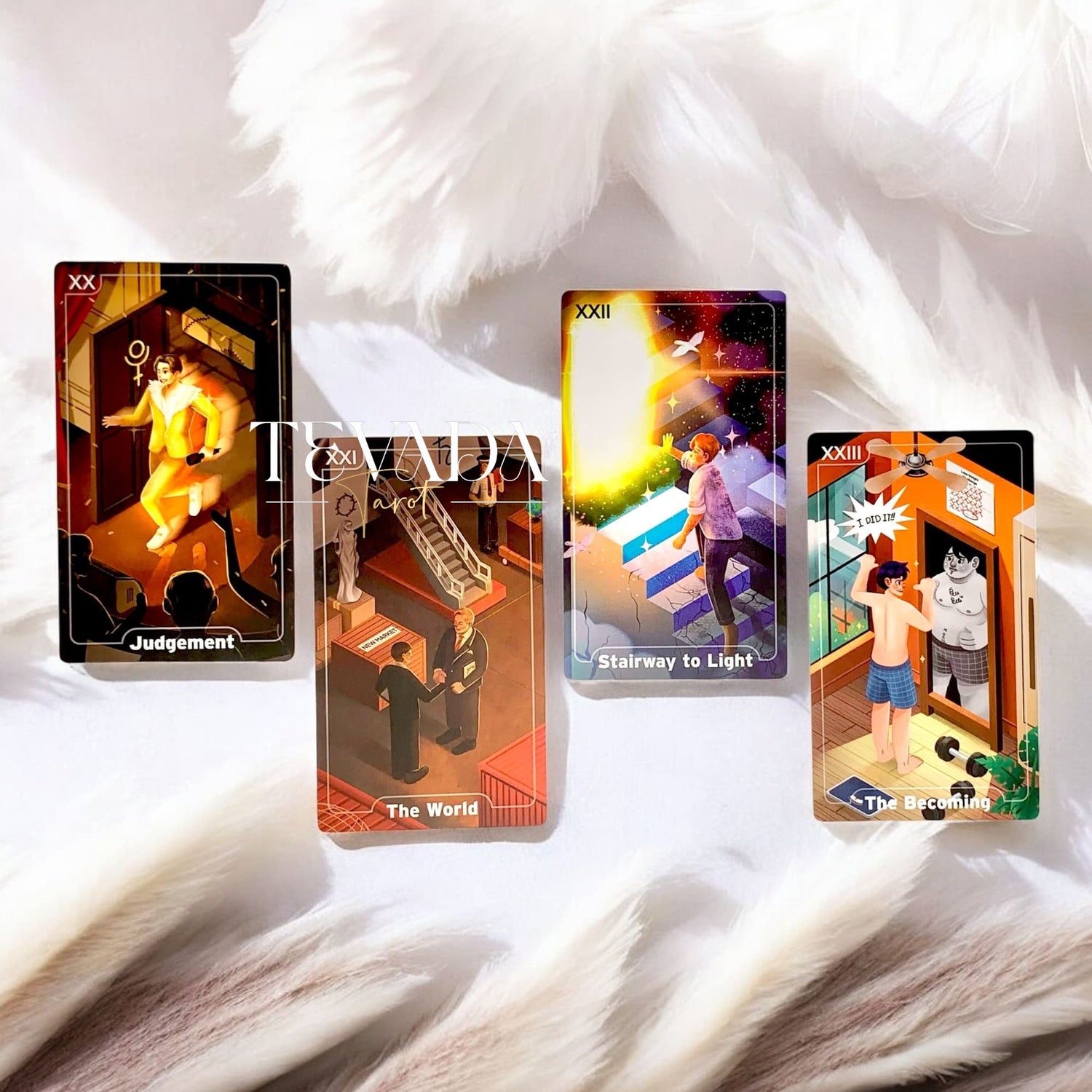 Discover the 78 Stories Tarot Sphere Ver.—a vibrant tarot deck turning everyday moments into intuitive guidance through relatable scenes and clear, magical symbolism.