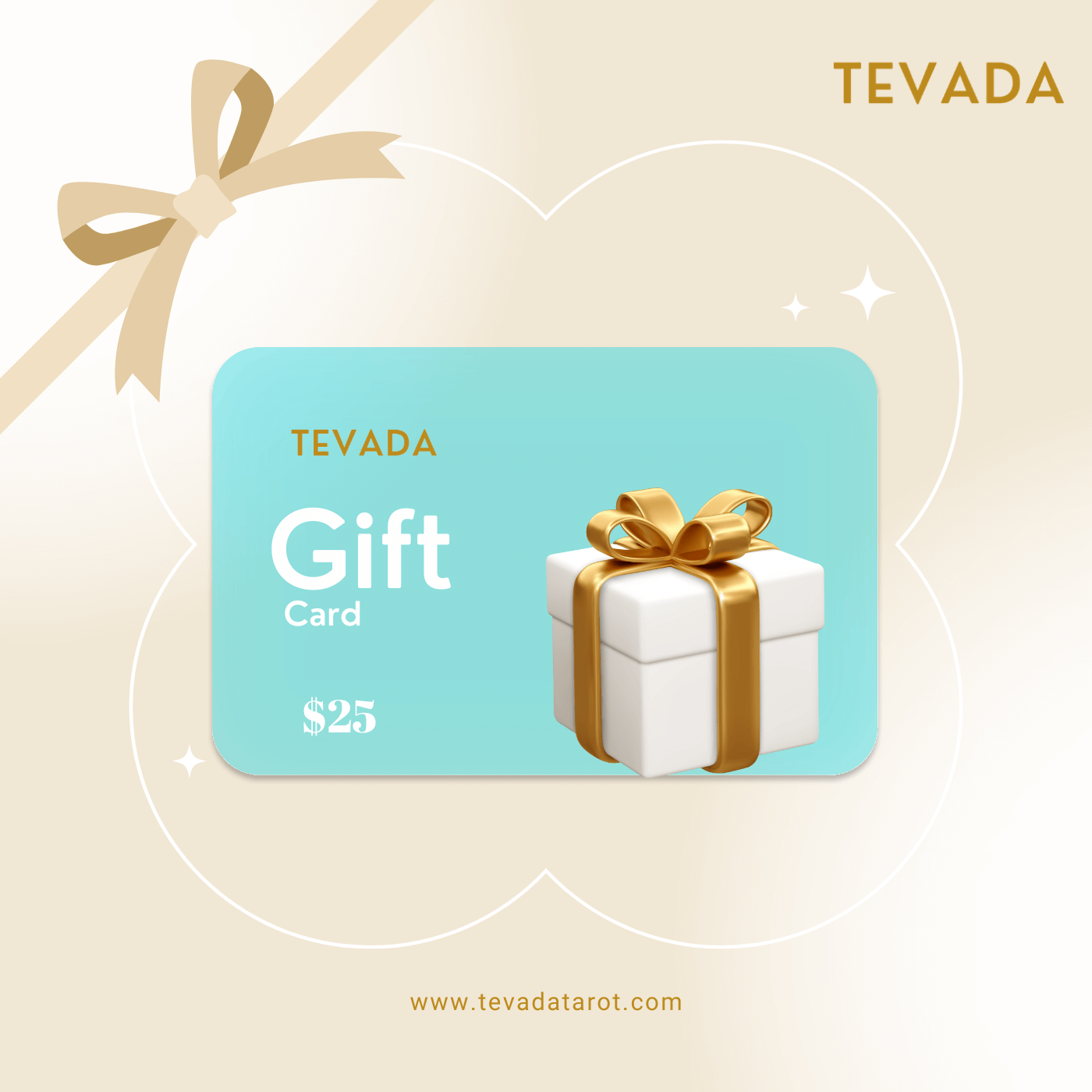 TEVADA Tarot digital gift card for tarot decks, oracle cards, and spiritual gifts
