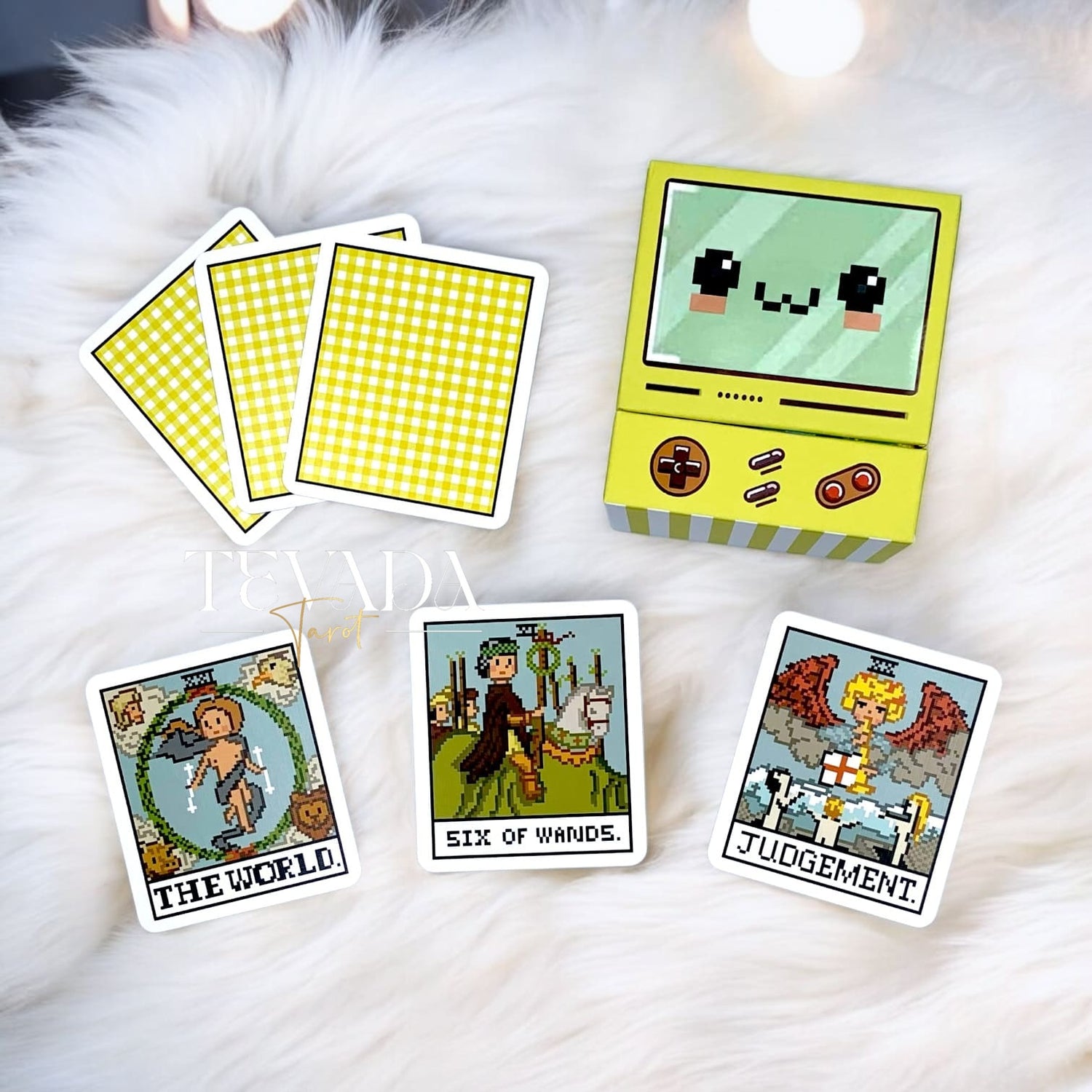 Discover the 8-Bit Fantasy Tarot POCKET! This pixel-themed 78-card tarot deck combines retro charm and intuitive divination. Perfect for seekers and gamers alike, it’s your guide to self-discovery and magic.