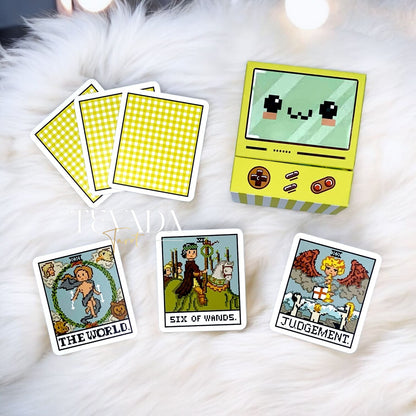 Discover the 8-Bit Fantasy Tarot POCKET! This pixel-themed 78-card tarot deck combines retro charm and intuitive divination. Perfect for seekers and gamers alike, it’s your guide to self-discovery and magic.