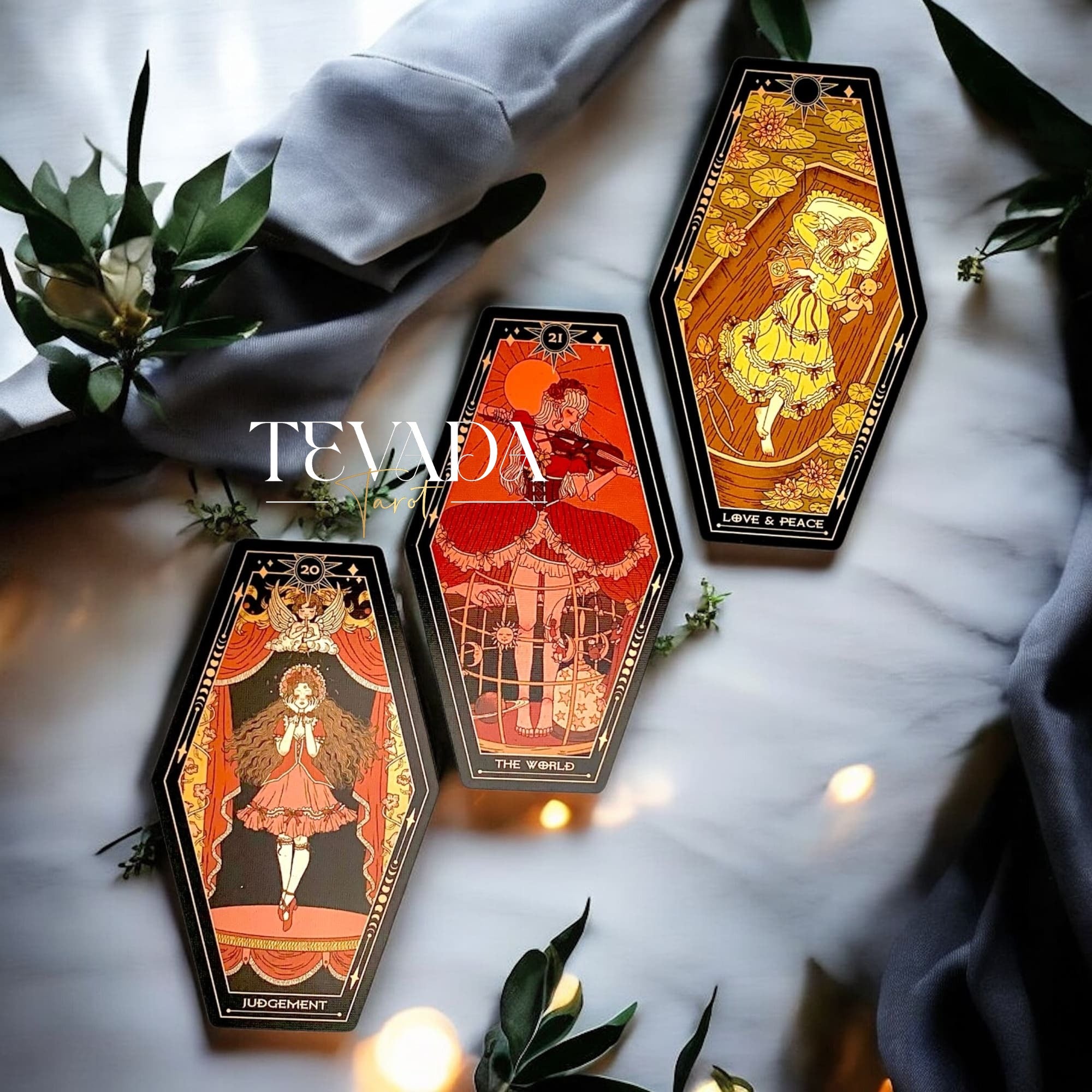 Discover the Aisling Tarot Gilded Edition—78 richly illustrated cards in a dreamlike vintage style designed for intuitive guidance and magical divination.