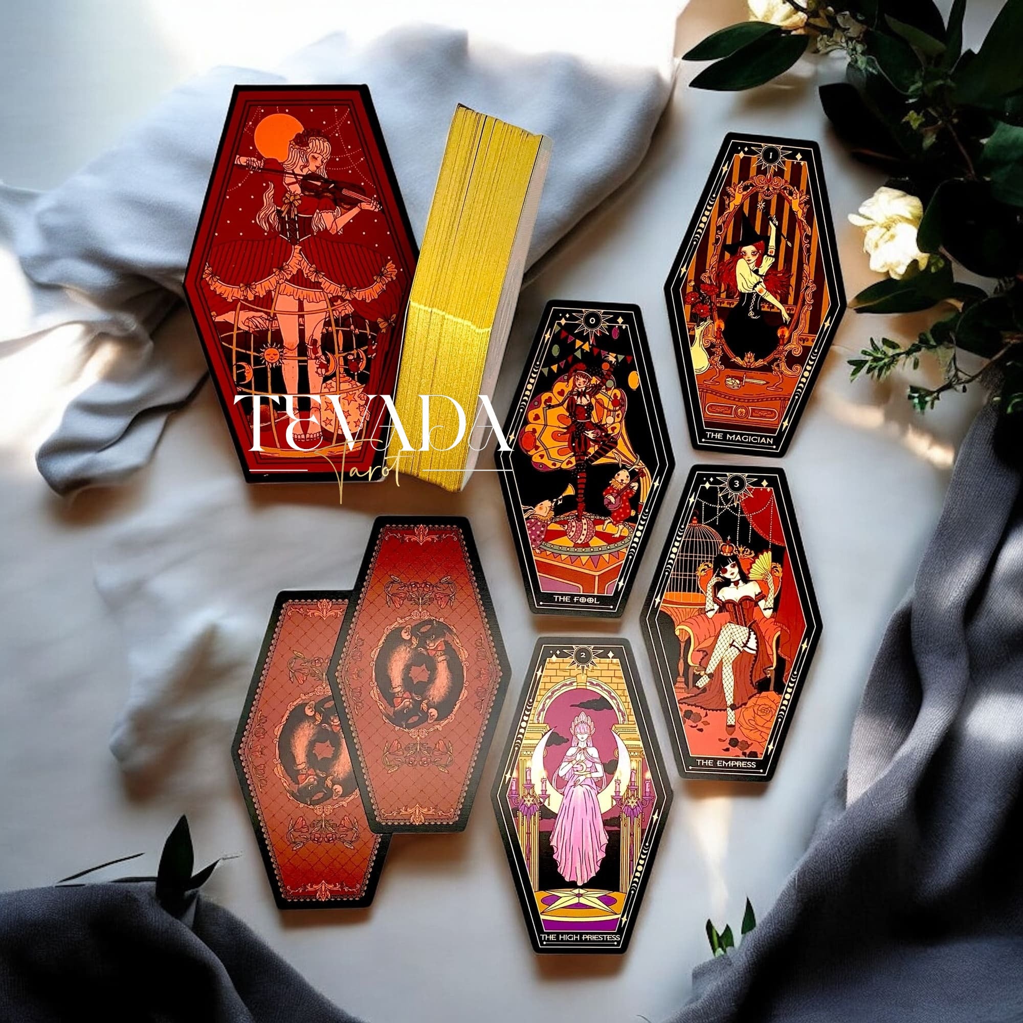 Discover the Aisling Tarot Gilded Edition—78 richly illustrated cards in a dreamlike vintage style designed for intuitive guidance and magical divination.