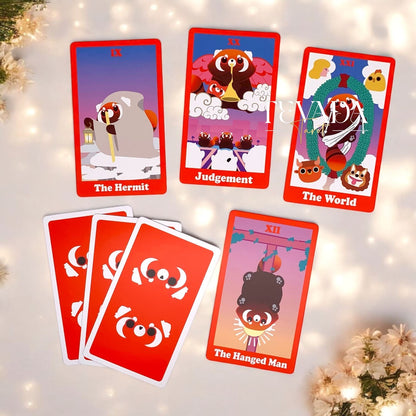 Discover the magic of Ai the Tarot Red Panda! This 78-card deck blends cute red panda energy with AI-inspired designs, offering fun, intuitive readings that bring clarity and joy to your spiritual journey.