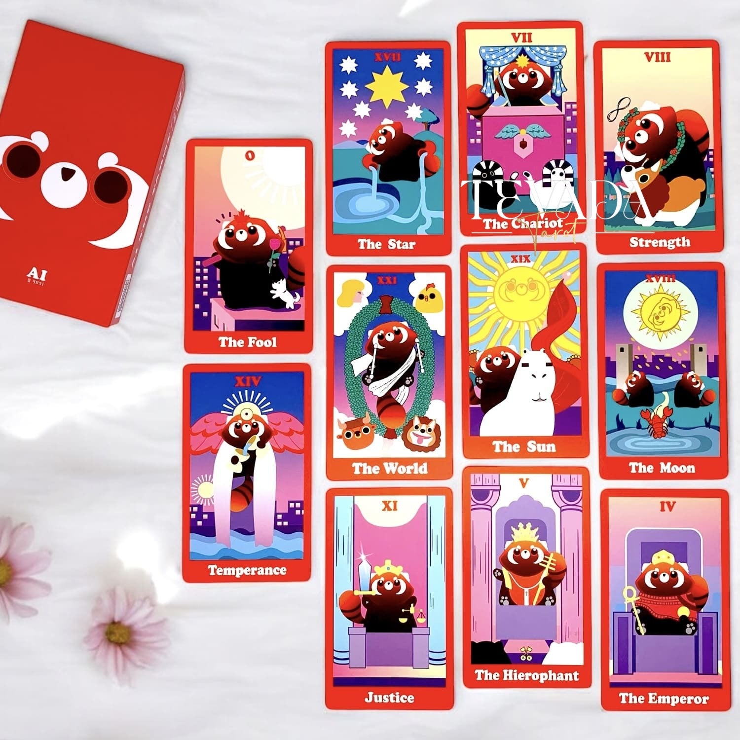 Discover the magic of Ai the Tarot Red Panda! This 78-card deck blends cute red panda energy with AI-inspired designs, offering fun, intuitive readings that bring clarity and joy to your spiritual journey.