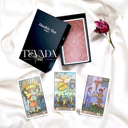 Tarot Deck for Beginner Easy to Read Card Learning Deck Spiritual Gift Modern Cartoon Tarot White Border Metaphysical Study Guide Birthday