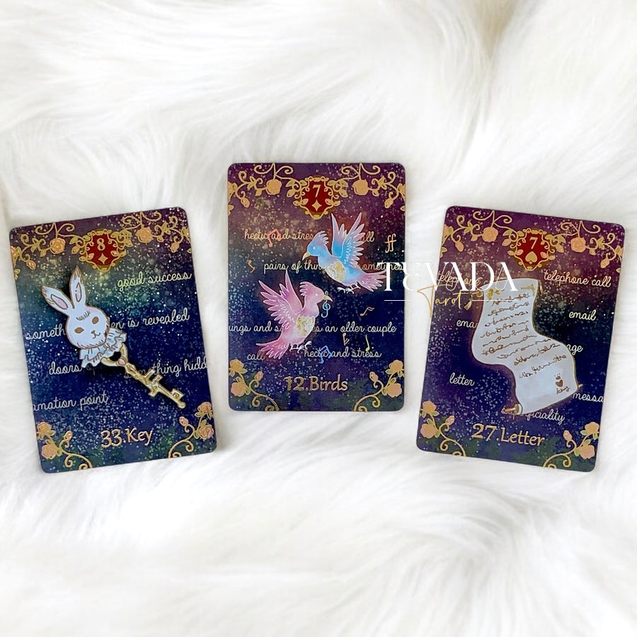 Discover the magic of Alice’s Illusory Dream Lenormand! This 41-card deck, inspired by Alice in Wonderland, offers intuitive guidance with whimsical, purple-toned cards and golden accents for spiritual clarity.