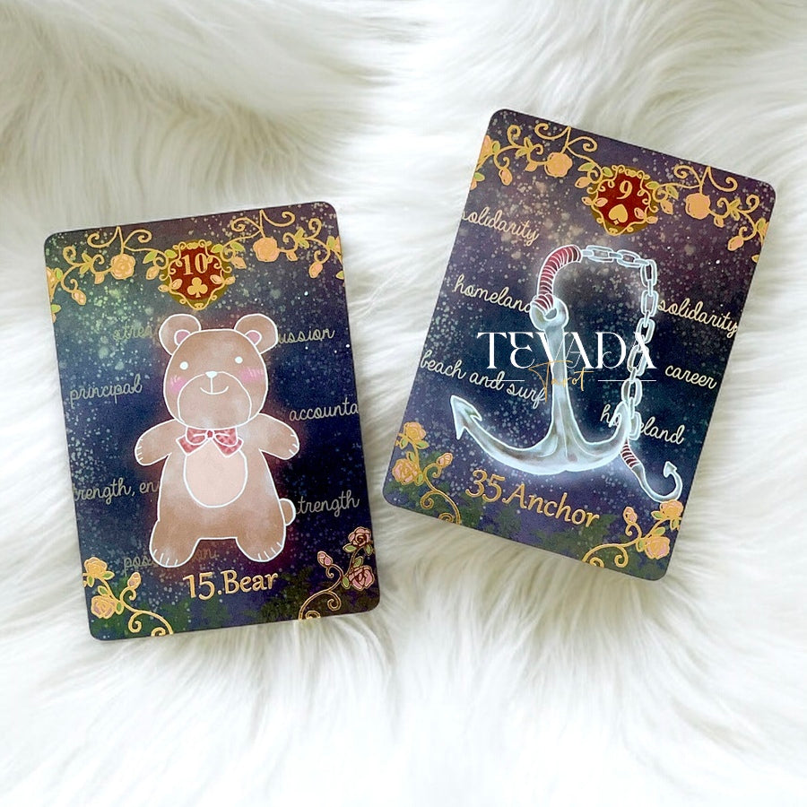 Alice’s Illusory Dream Lenormand REG whimsical storybook oracle deck for inner child reflection