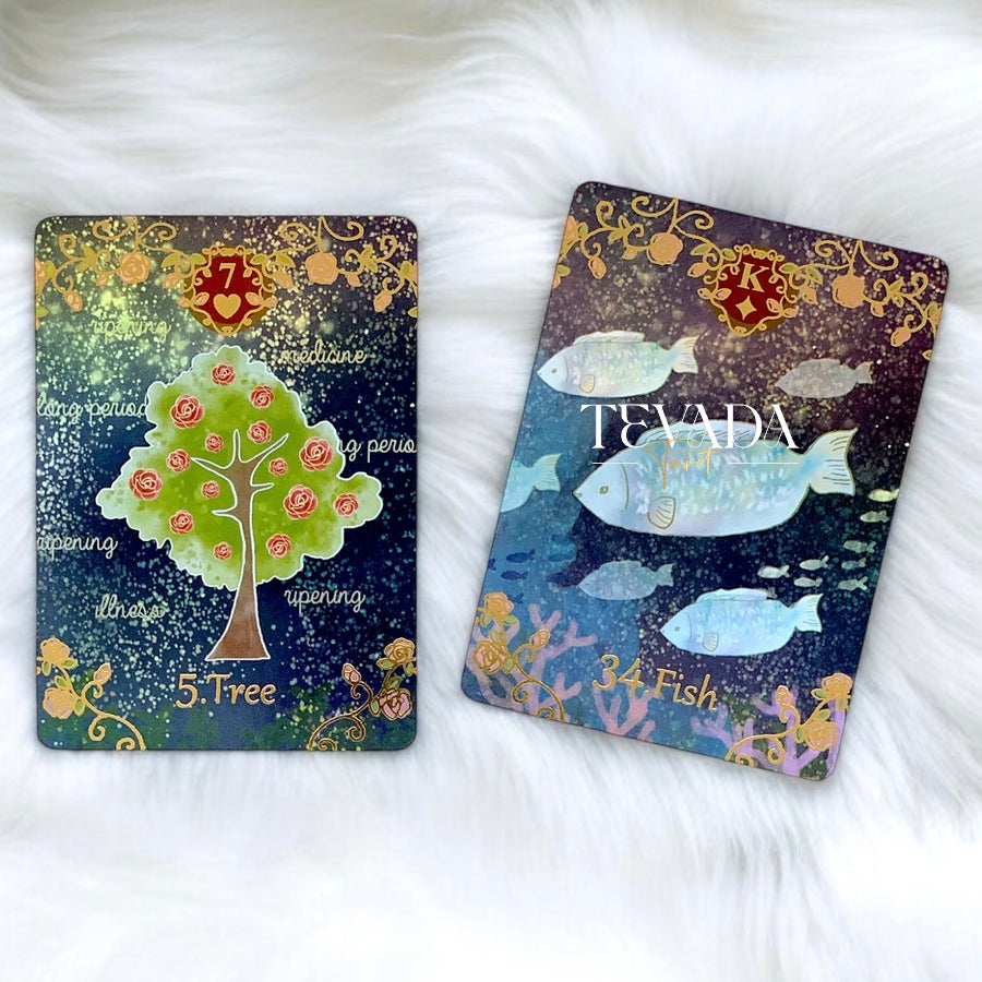 Alice’s Illusory Dream Lenormand REG whimsical storybook oracle deck for inner child reflection