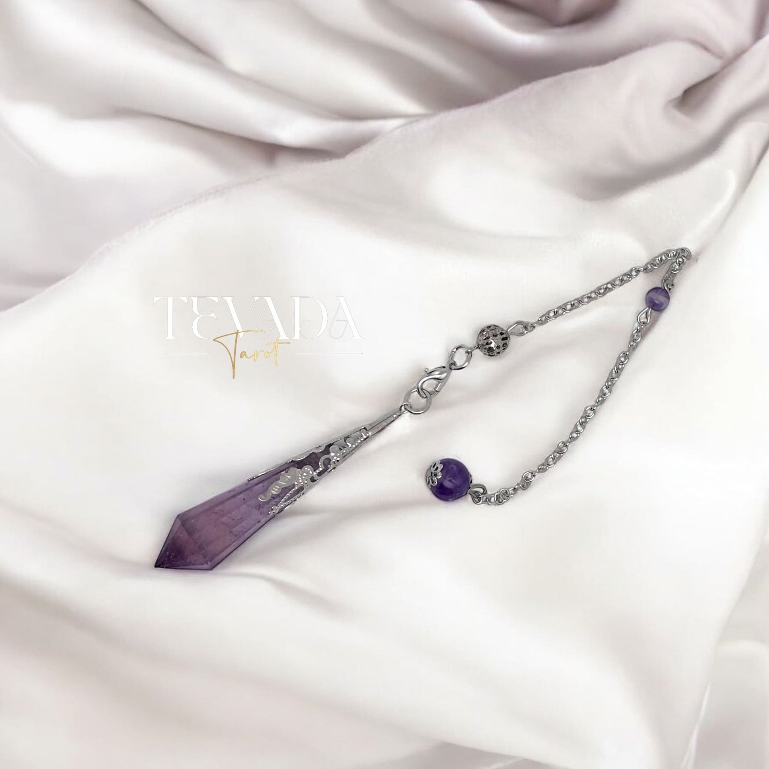 Harness the power of insight with our Mystic Amethyst Pendulum—your essential tool for intuitive guidance and spiritual healing.