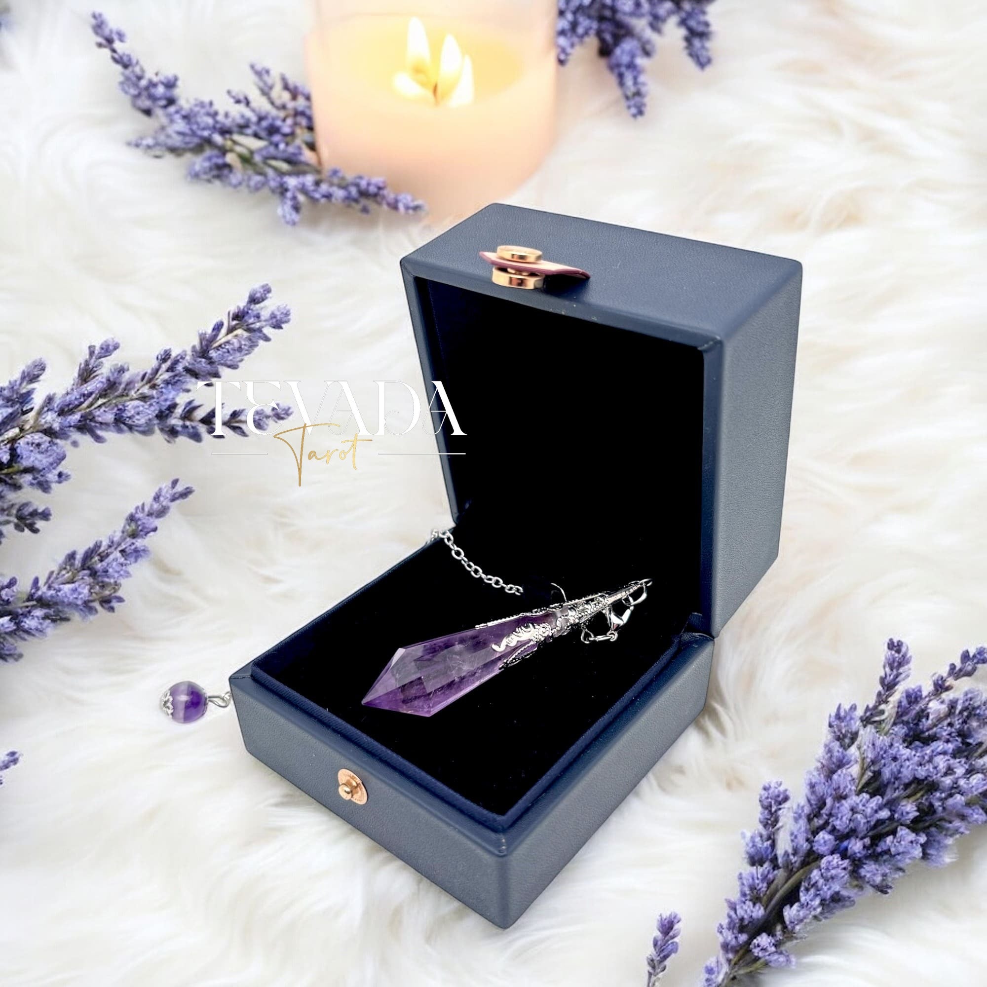 Harness the power of insight with our Mystic Amethyst Pendulum—your essential tool for intuitive guidance and spiritual healing.