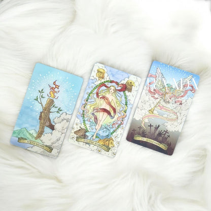 Unlock Avalon’s secrets with the Avalon Revelation Tarot. This 78-card anime-style deck blends Welsh mythology and divination, guiding you through intuition, self-discovery, and mystical revelations.