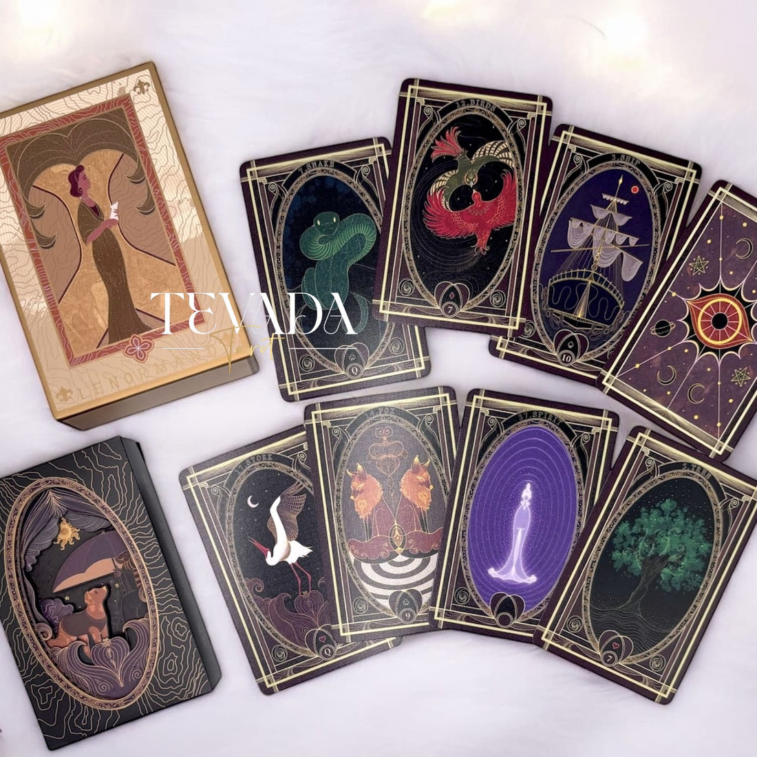 Explore the Banquet Lenormand—a 43-card deck featuring rich symbolism, modern artistry, and elegant designs. From glowing phoenixes to delicate orchids, each card offers clarity and intuitive guidance.