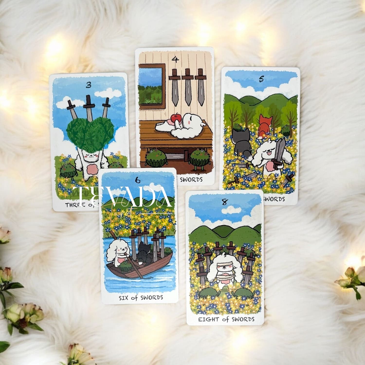 Boing, boing your way to inner wisdom with the Boji Journey Tarot! This enchanting 78-card deck features adorable animal guides and the magic of Tarot. Explore captivating landscapes and discover the carrots of self-growth! ✨