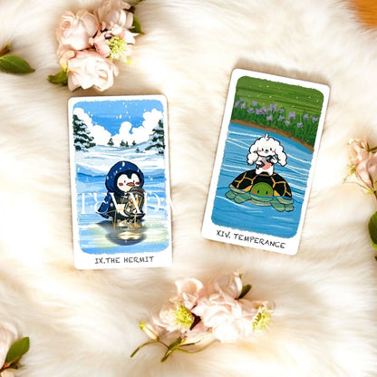 Boing, boing your way to inner wisdom with the Boji Journey Tarot! This enchanting 78-card deck features adorable animal guides and the magic of Tarot. Explore captivating landscapes and discover the carrots of self-growth! ✨