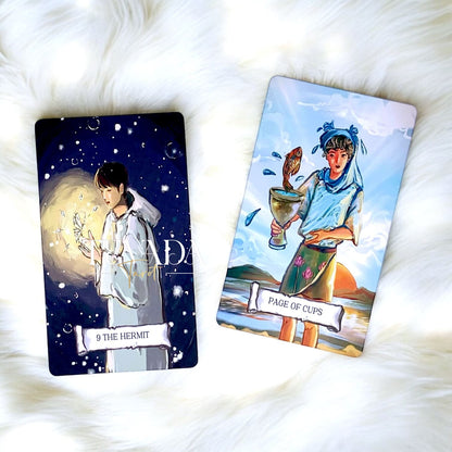 Discover intuitive guidance with the Brilliancy from Heaven Tarot, a 78 hand-drawn card deck that explores both hope and despair for powerful divination and personal growth.