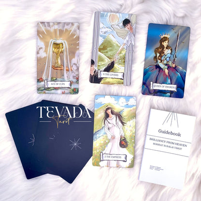 Discover intuitive guidance with the Brilliancy from Heaven Tarot, a 78 hand-drawn card deck that explores both hope and despair for powerful divination and personal growth.