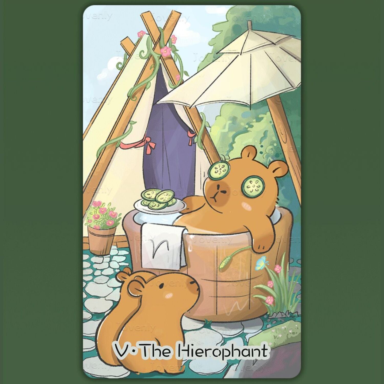 Find peace and clarity with Capybara Tarot Deluxe, a 78-card deck inspired by Buddhist wisdom. Let its soothing illustrations guide your readings toward balance, insight, and effortless flow.