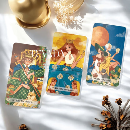 Discover the Caramel Tarot—78 radiant cards infused with warm, honeyed hues and intuitive guidance. A soulful divination deck that blends clarity, comfort, and magic in every reading.