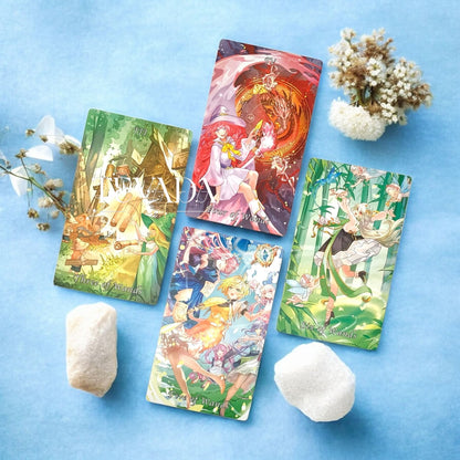 Discover the Cardamom Dreams Tarot COMMON Edition—78 pastel anime-inspired cards offering clarity, inspiration, and whimsical guidance for magical everyday readings.