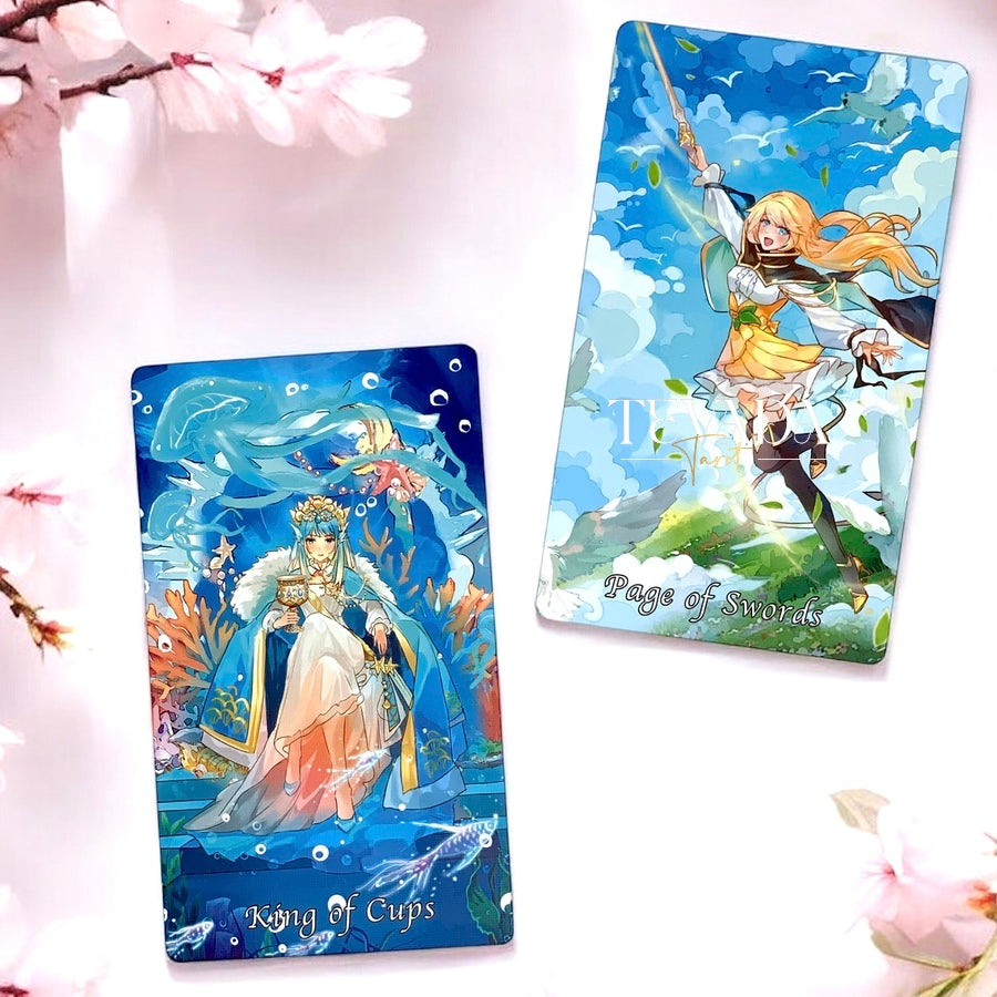 Discover the magical Cardamom Dreams Tarot DELUXE: 78 pastel, fairy, and anime-themed cards for intuitive readings and personal growth. Perfect for both beginners and experienced tarot readers.