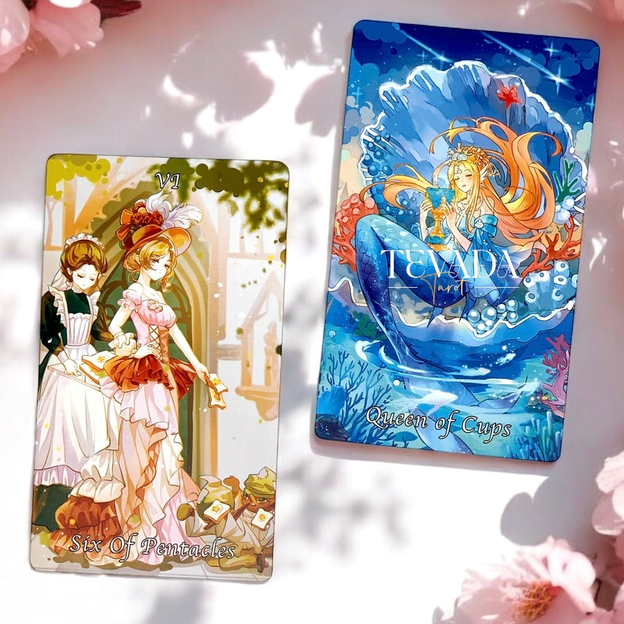 Discover the magical Cardamom Dreams Tarot DELUXE: 78 pastel, fairy, and anime-themed cards for intuitive readings and personal growth. Perfect for both beginners and experienced tarot readers.