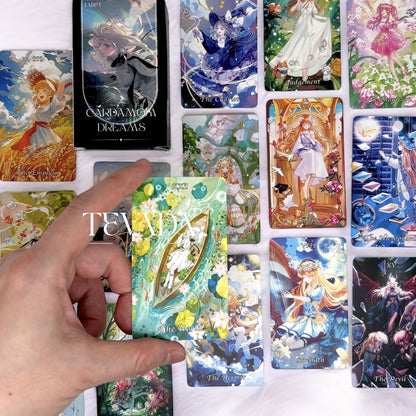 Discover the magical Cardamom Dreams Tarot DELUXE: 78 pastel, fairy, and anime-themed cards for intuitive readings and personal growth. Perfect for both beginners and experienced tarot readers.