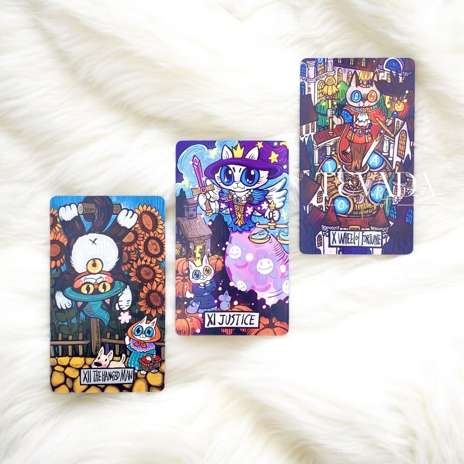 Cat Star Tales Tarot – A 78-card deck of hand-drawn feline magic, blending fairy tale charm with intuitive guidance for deep, dreamy readings and self-discovery.