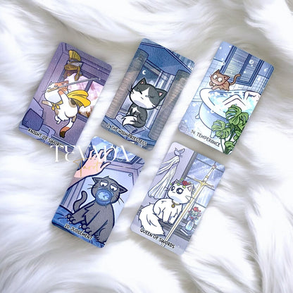 Explore the Cats Neighbor Tarot, a 78-card deck blending magical cat wisdom with intuitive guidance. Perfect for uncovering truths, warding off negativity, and finding clarity.