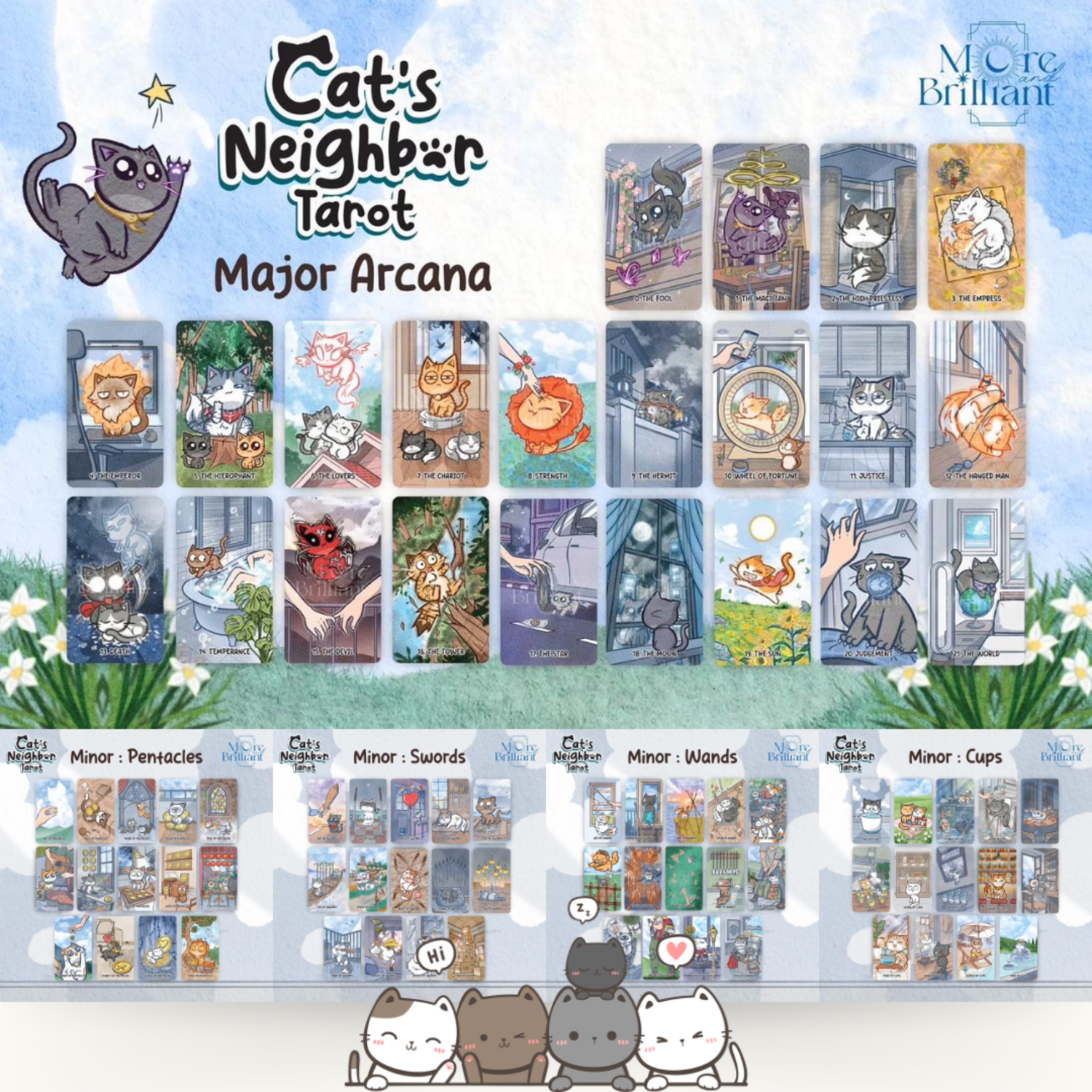 Explore the Cats Neighbor Tarot, a 78-card deck blending magical cat wisdom with intuitive guidance. Perfect for uncovering truths, warding off negativity, and finding clarity.