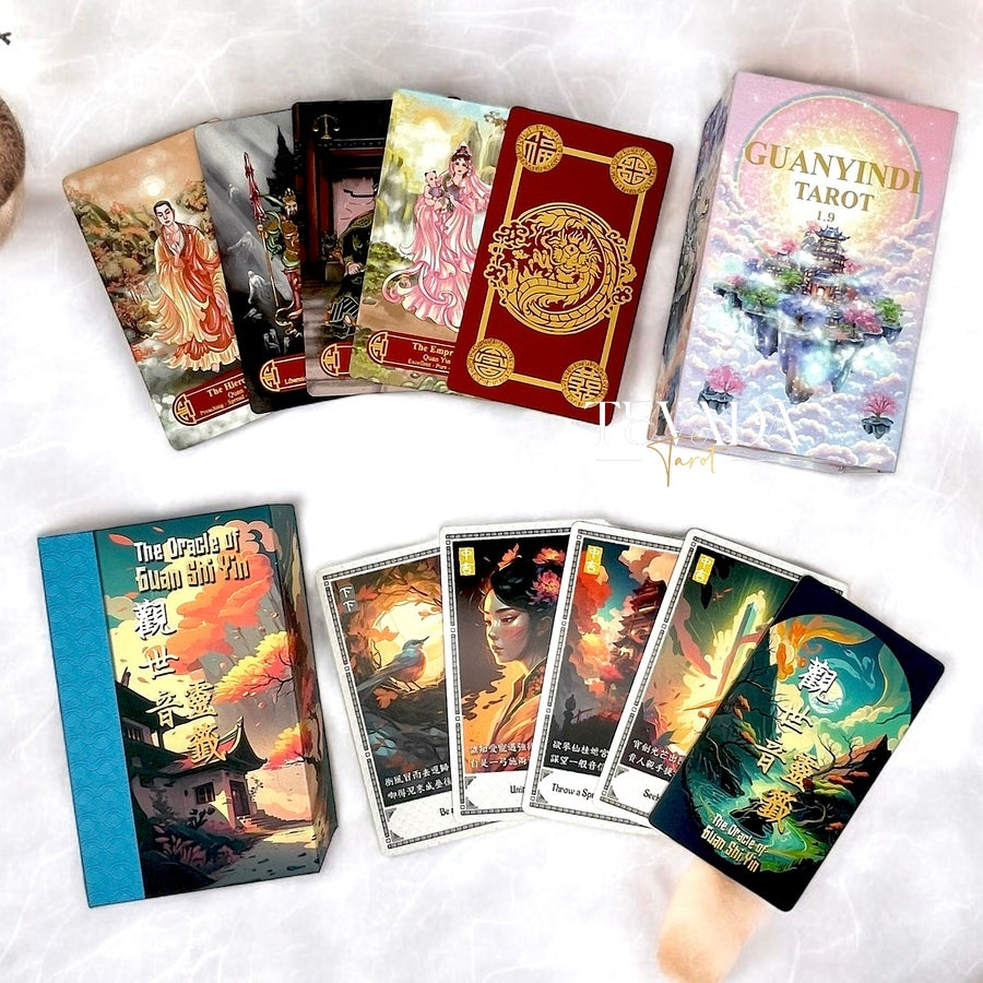 Discover deep wisdom with the Guanyindi Tarot V1.9 &amp; Oracle of Guan Shi Yin. Intuitive divination tools crafted for clarity, personal growth, and spiritual insight.