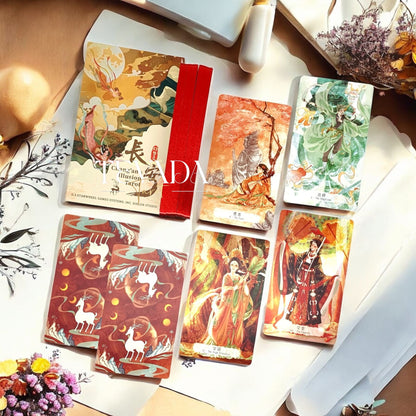 Explore Chang An’s Illusion Tarot DELUXE Edition—78 cards in Chinese art style, blending history and intuition for magical readings, spiritual guidance, and personal clarity.