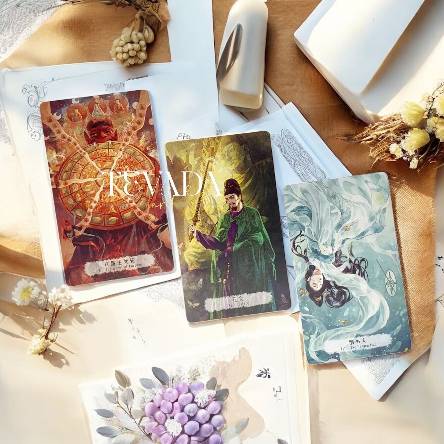 Explore Chang An’s Illusion Tarot DELUXE Edition—78 cards in Chinese art style, blending history and intuition for magical readings, spiritual guidance, and personal clarity.