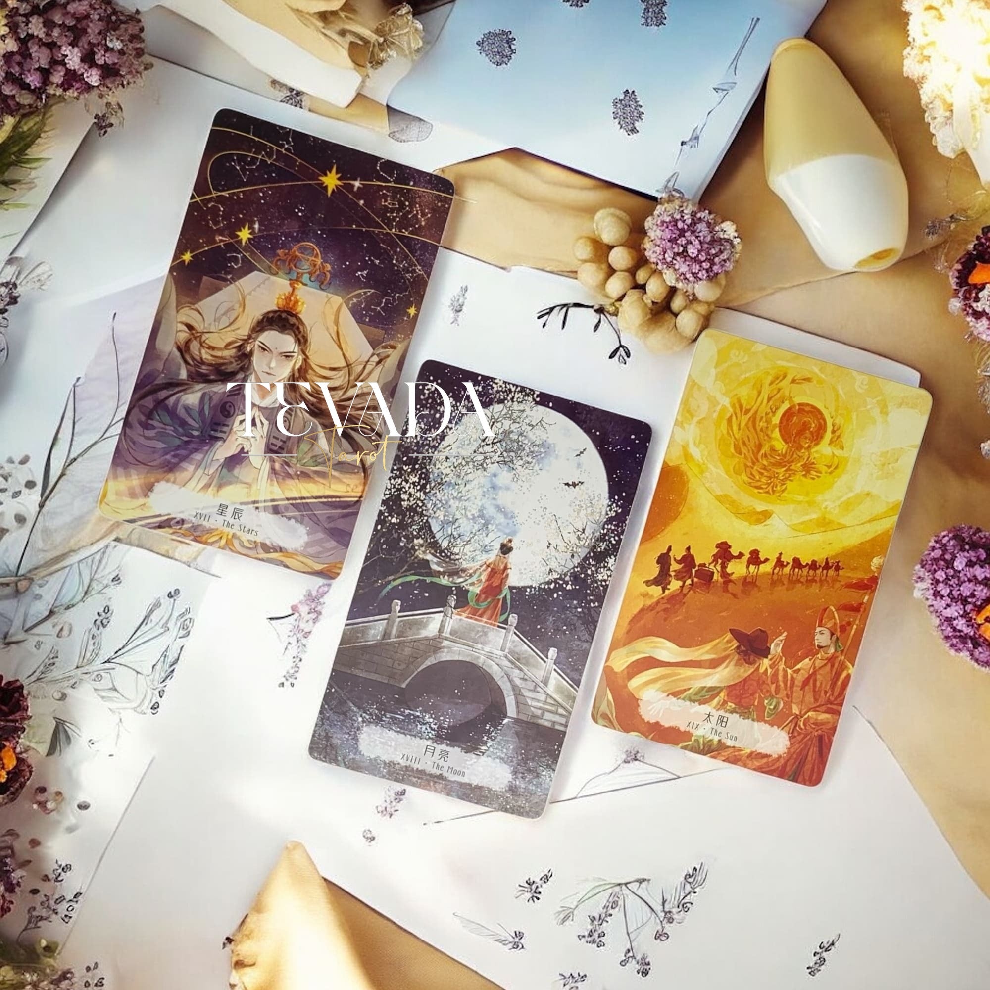 Explore Chang An’s Illusion Tarot DELUXE Edition—78 cards in Chinese art style, blending history and intuition for magical readings, spiritual guidance, and personal clarity.