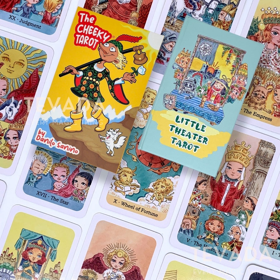 Unlock enchanting readings with our Cheeky Tarot + Little Theater Tarot Combo – a whimsical fusion of tradition and creativity. Dive into cute tarot decks that make every reading an intuitive journey!